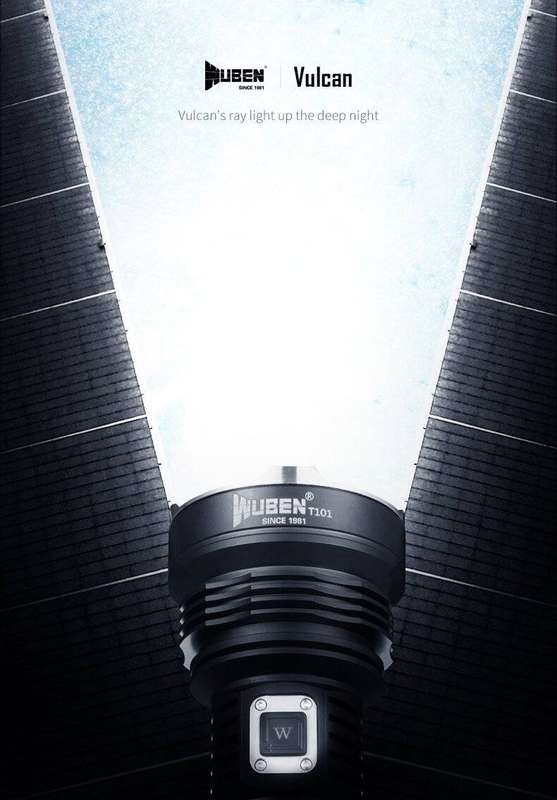 WUBEN T101 Pro 3500 Lumen 500m Throw Rechargeable Tactical Flashlight Black