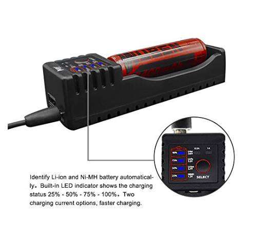 WUBEN One bay USB Battery Charger