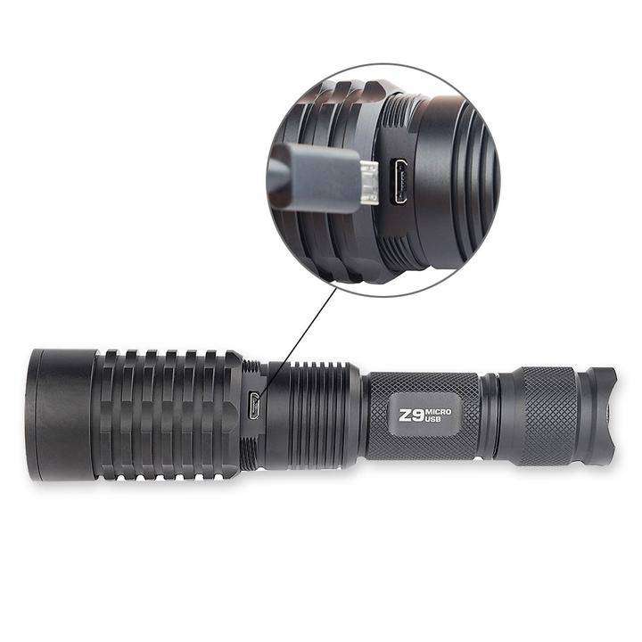 TrustFire Z9 Zoom 600 Lumen 260m Flashlight