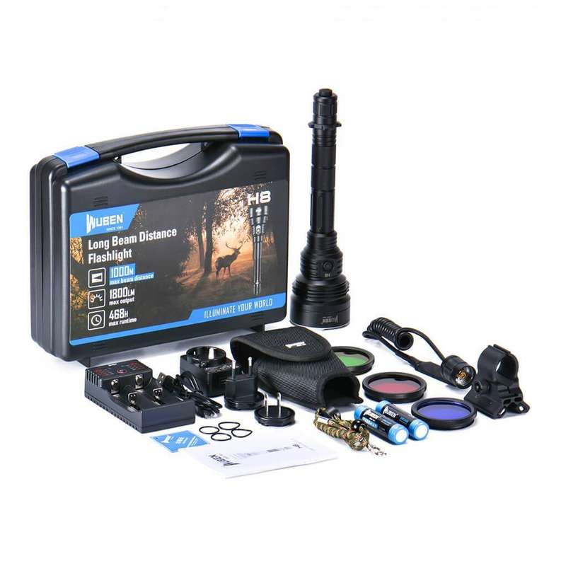 WUBEN H8 1800 Lumen 1000m Hunting Set with Pressure Switch