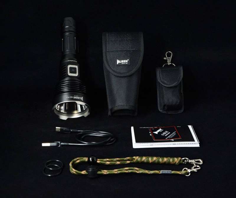 WUBEN T102 Pro 3500 Lumen 500m Throw Rechargeable Tactical Flashlight