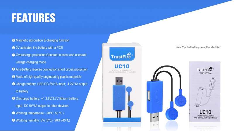 TrustFire UC10 Universal Charger for 18650 26650