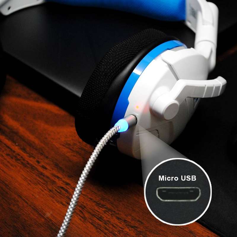 Powertac MCCK Magnetic USB Charging Cable 3 in 1 Nylon Cord