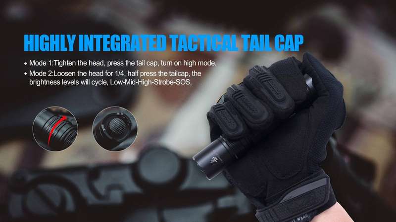TrustFire T3 1000 Lumens Tactical Flashlight with 137m Throw
