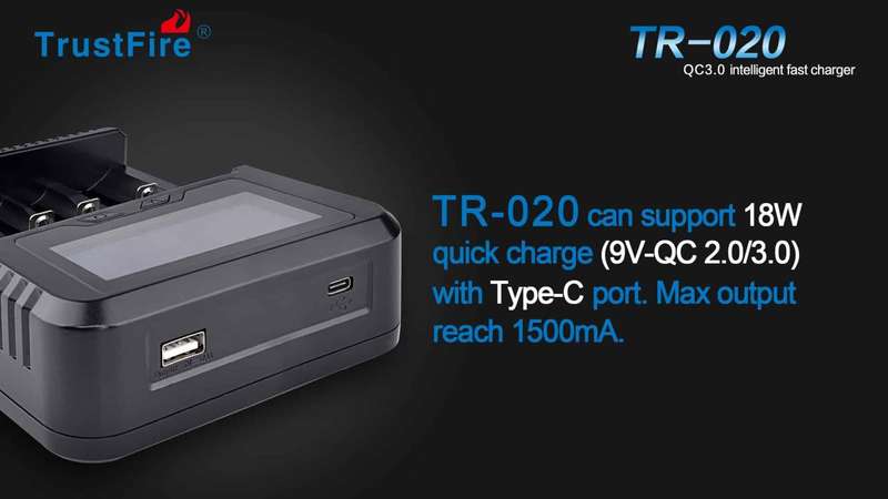 OPEN BOX TrustFire TR-020 Charger