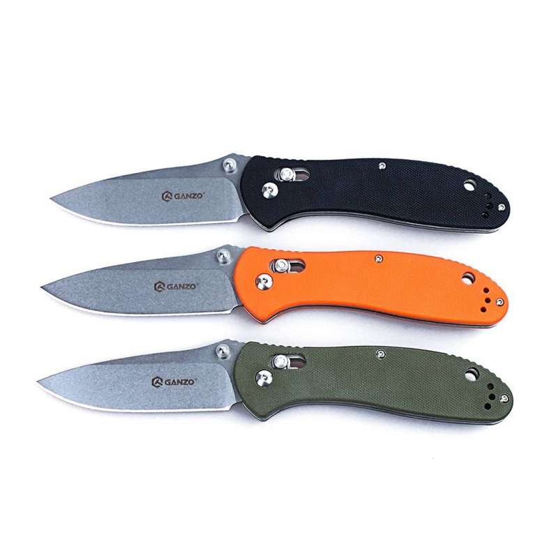 Ganzo G7392 440C Folding Knife G10 Handle 205mm EDC Tool