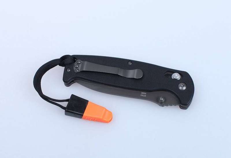 Ganzo G7413-WS 440C Folding Knife G10 Handle 205mm EDC Tool with Whistle