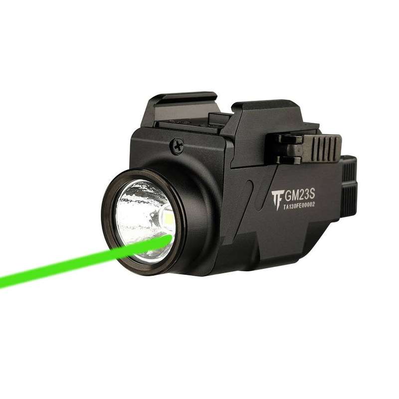 TrustFire GM23S Pistol Light - 800 Lumens, 160m Throw, with Green Laser