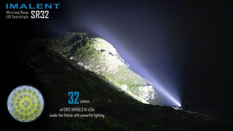 Imalent SR32 120000LM 2080m Throw Rechargeable Tactical Flashlight