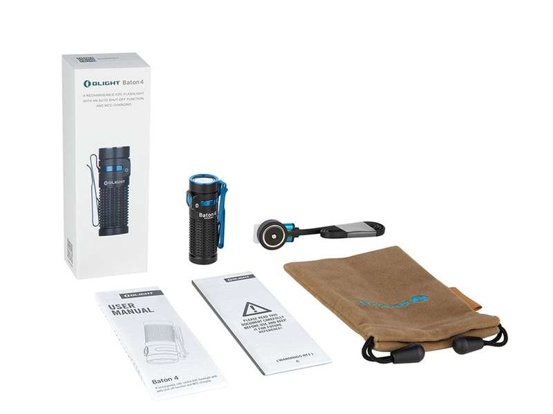 Olight Baton 4 Premium 1300 Lumen 170m Rechargeable LED Flashlight