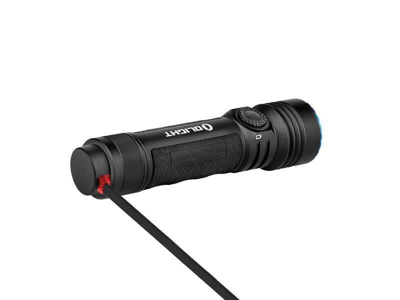 Olight Seeker 4 Pro Rechargeable LED Flashlight - 4600 Lumens - Cool White - Includes 1 x 21700