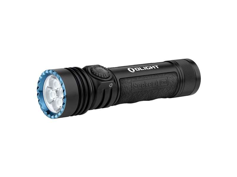 Olight Seeker 4 Pro Rechargeable LED Flashlight - 4600 Lumens - Cool White - Includes 1 x 21700