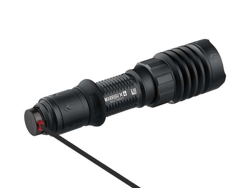 Olight Warrior X 4 Rechargeable LED Flashlight 2600LM 630m Matte Black