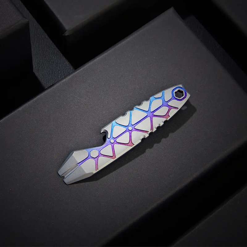 Otacle 2 Mini 3-in-1 EDC Titanium Pry Bar with Pocket Clip