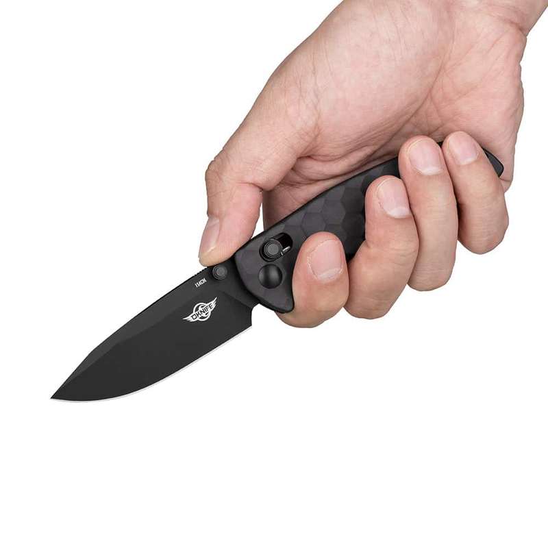 Olight Oknife Rubato 3 Textured Aluminum Handle 154CM Blade