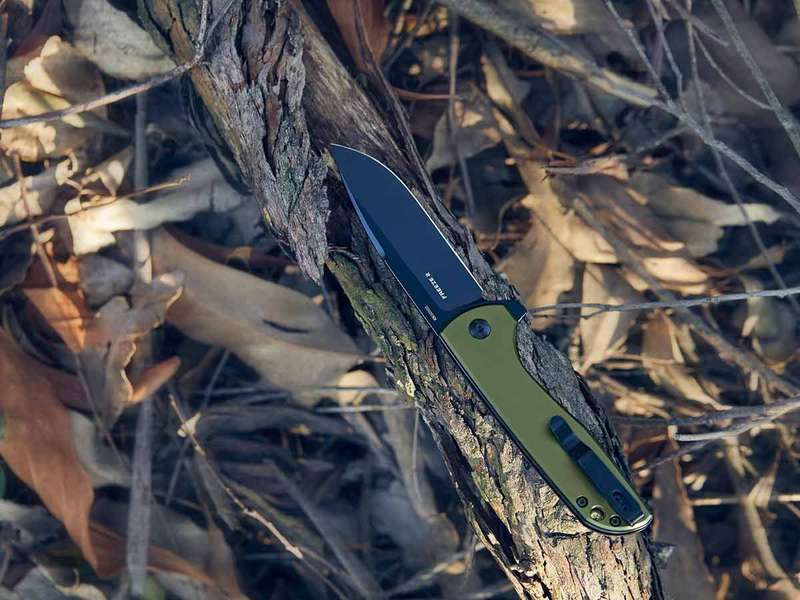 Olight Freeze 2 Folding Knife OD Green Oknife 154CM Blade 193mm