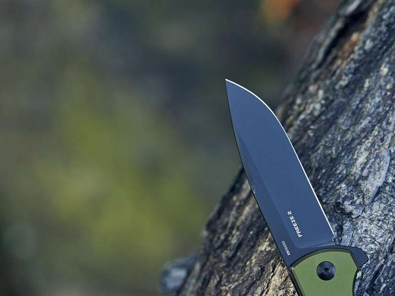 Olight Freeze 2 Folding Knife OD Green Oknife 154CM Blade 193mm