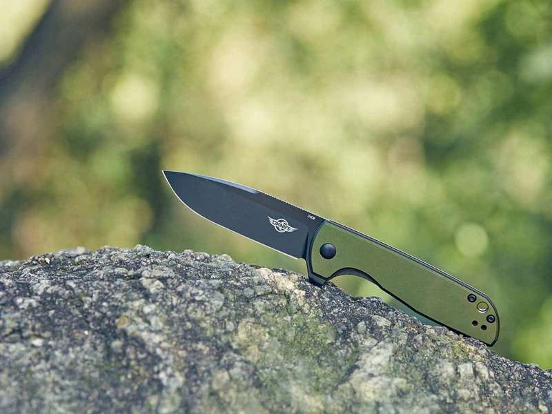 Olight Freeze 2 Folding Knife OD Green Oknife 154CM Blade 193mm