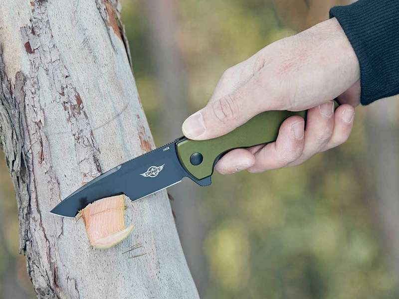 Olight Freeze 2 Folding Knife OD Green Oknife 154CM Blade 193mm