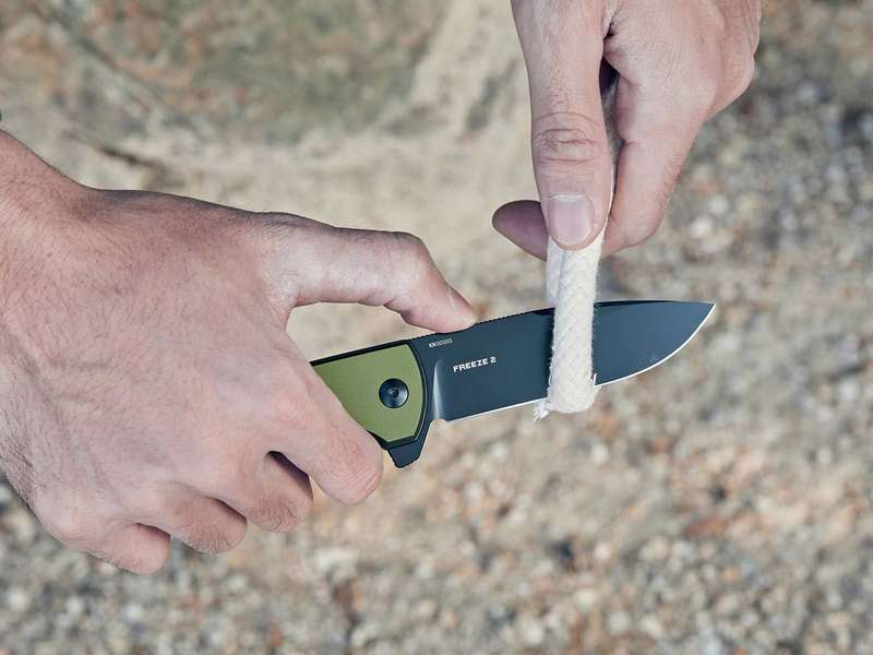 Olight Freeze 2 Folding Knife OD Green Oknife 154CM Blade 193mm