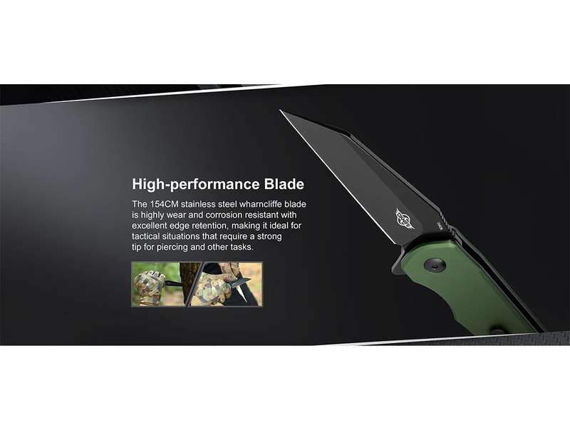 Olight Freeze Folding Knife OD Green Oknife 154CM Blade