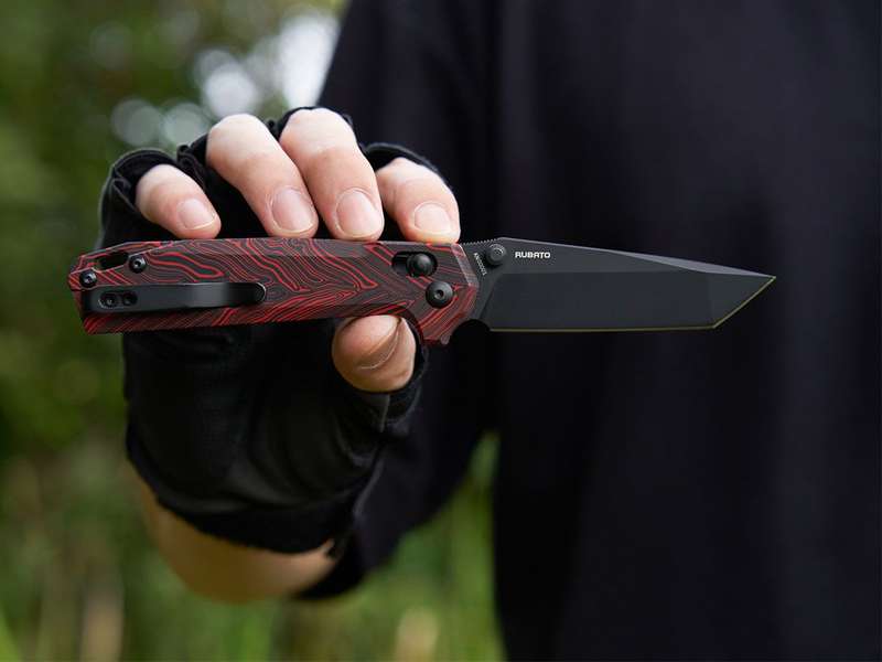 Olight Rubato Folding Knife Damascus G10 Handle 154CM Blade