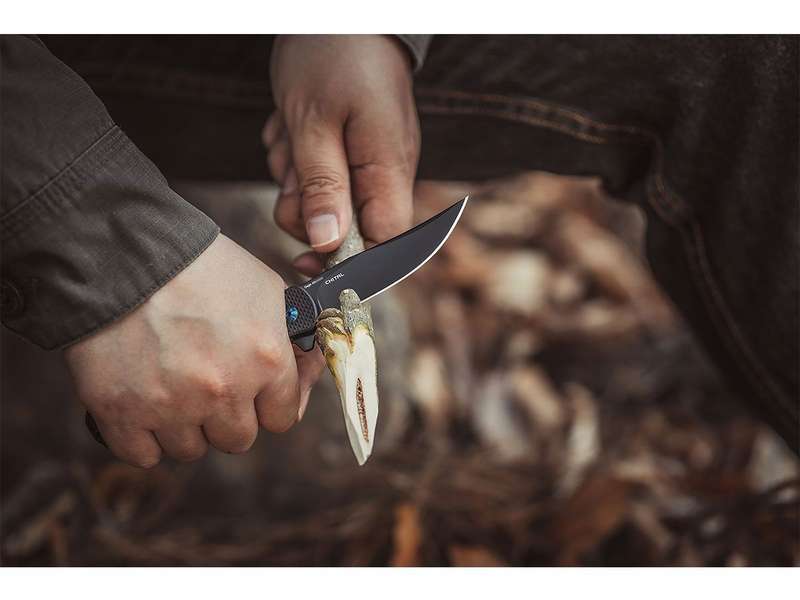 Olight Chital Folding Knife G10 Handle D2 Blade Black Oknife