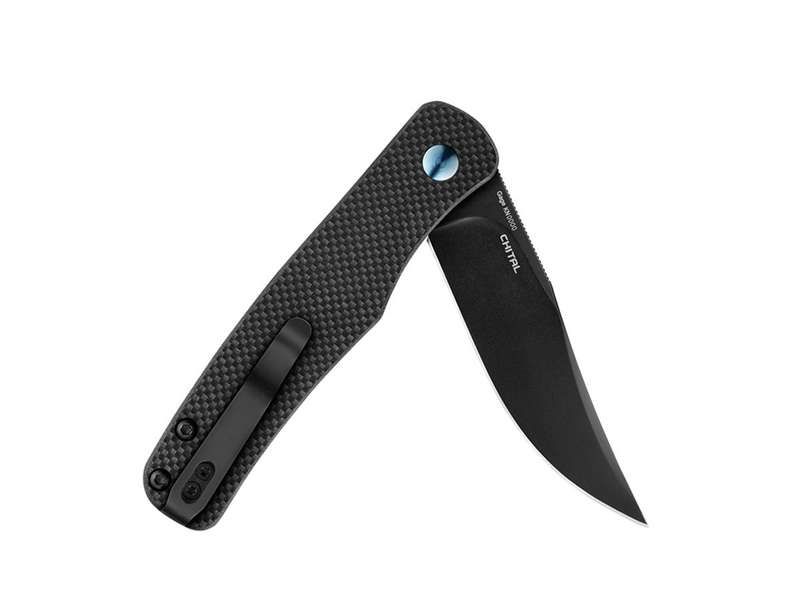 Olight Chital Folding Knife G10 Handle D2 Blade Black Oknife
