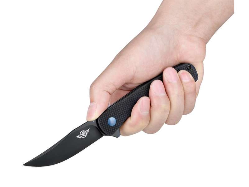 Olight Chital Folding Knife G10 Handle D2 Blade Black Oknife