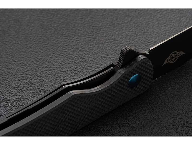 Olight Chital Folding Knife G10 Handle D2 Blade Black Oknife