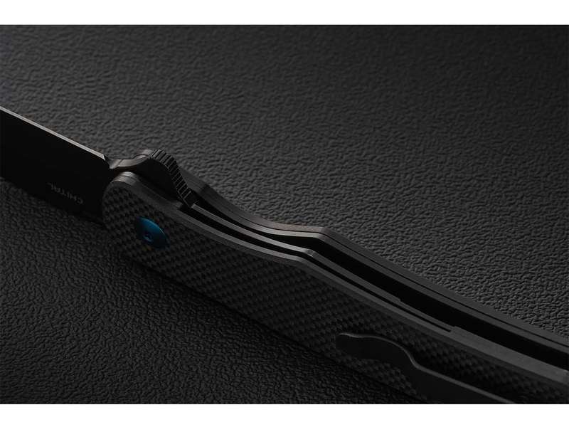 Olight Chital Folding Knife G10 Handle D2 Blade Black Oknife