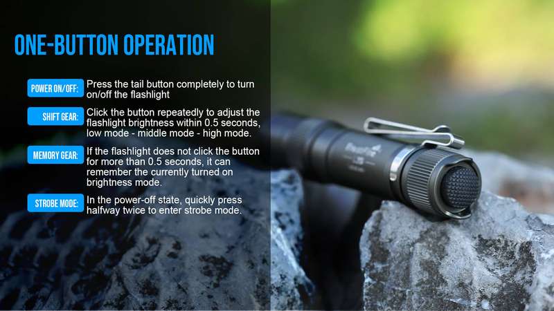 TrustFire L2S 1050 Lumens Tactical Flashlight with 175m Throw