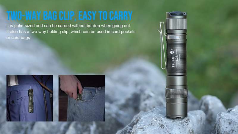TrustFire L2S 1050 Lumens Tactical Flashlight with 175m Throw