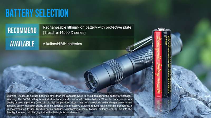 TrustFire L2S 1050 Lumens Tactical Flashlight with 175m Throw