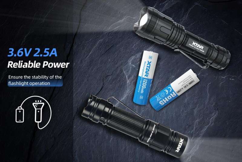 XTAR 14500 1200mAh 2.5A Battery