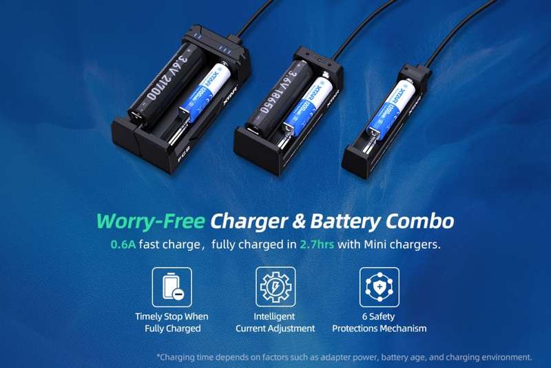 XTAR 14500 1200mAh 2.5A Battery