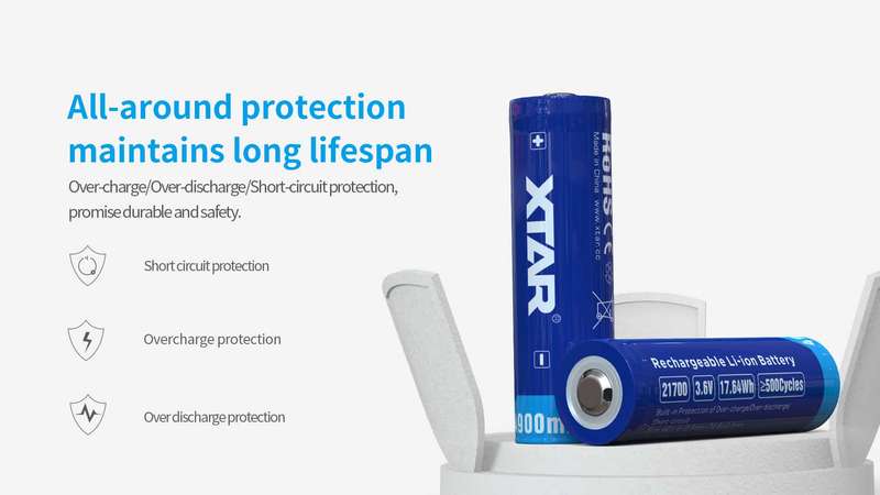 XTAR 21700 4900mAh 10A Battery