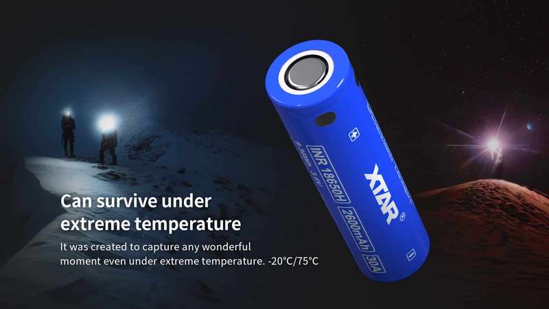 XTAR INR 18650H 2600mAh 20A/30A Battery