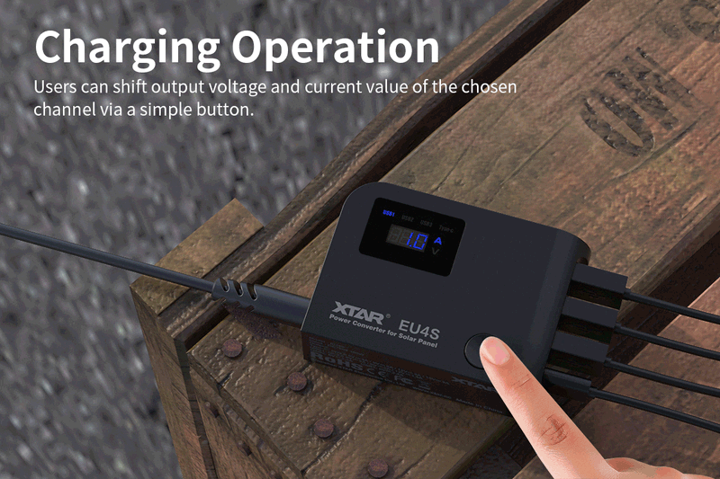 XTAR EU4S 45W 4-USB Charging Station for Devices