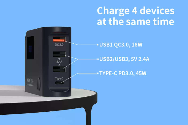 XTAR EU4S 45W 4-USB Charging Station for Devices