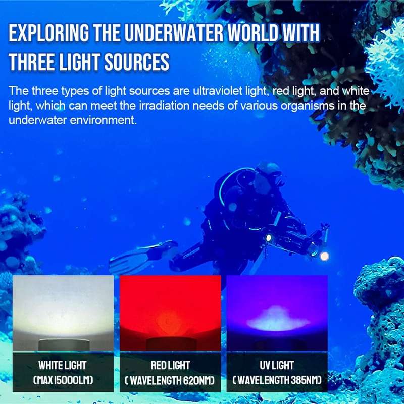 TrustFire DF90 15000 Lumen 168m Diving Flashlight