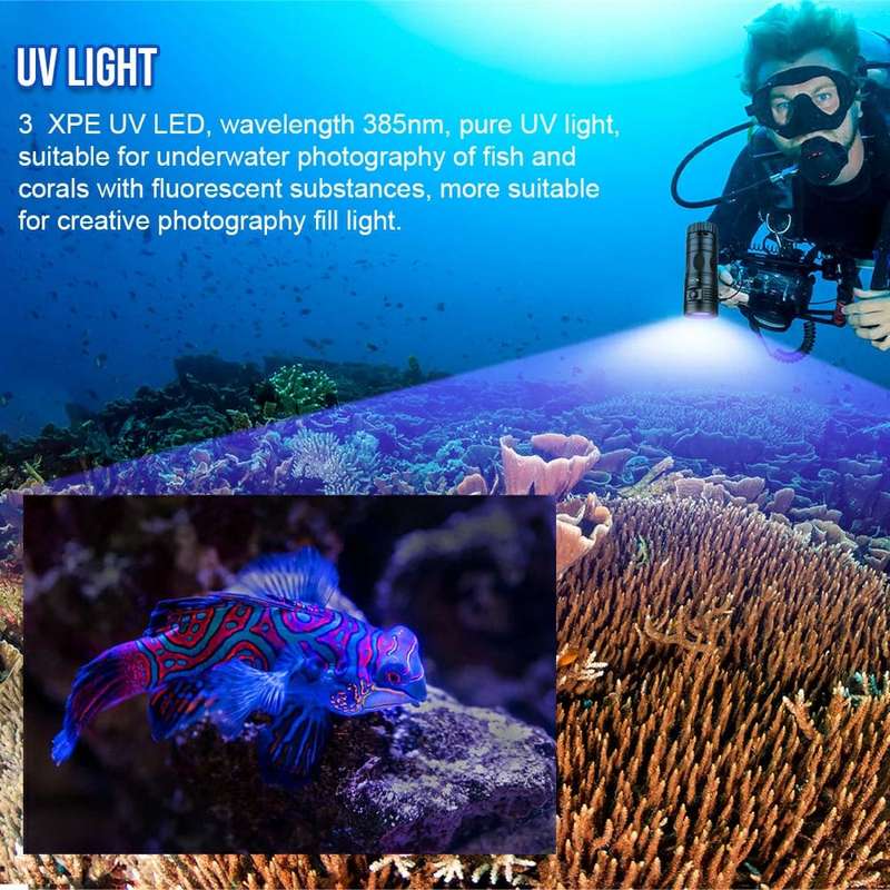TrustFire DF90 15000 Lumen 168m Diving Flashlight