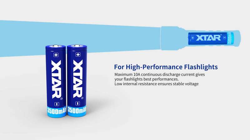 XTAR 18650 3500mAh 10A Protected Battery