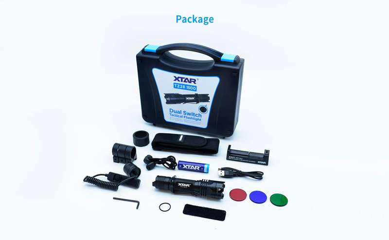 XTAR TZ28 1500 Lumen 340m Tactical Flashlight
