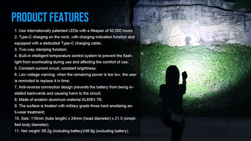 TrustFire L2PRO 1100 Lumens Tactical Flashlight with 242m Throw