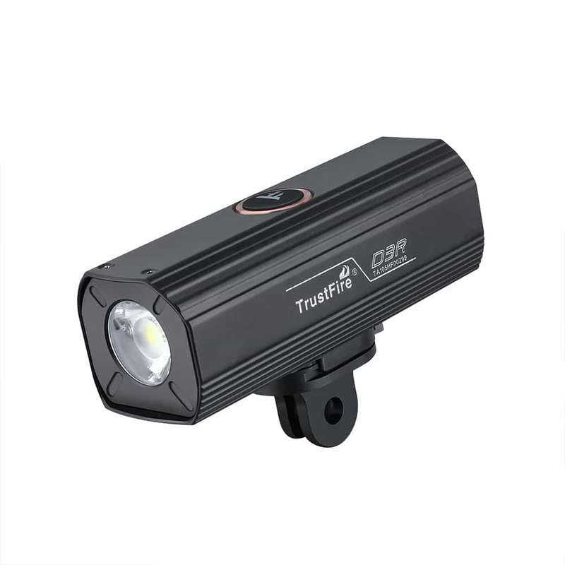 TrustFire D3R Cycling Light - 1350 Lumens, 110m Throw, Rechargeable Bike Headlight