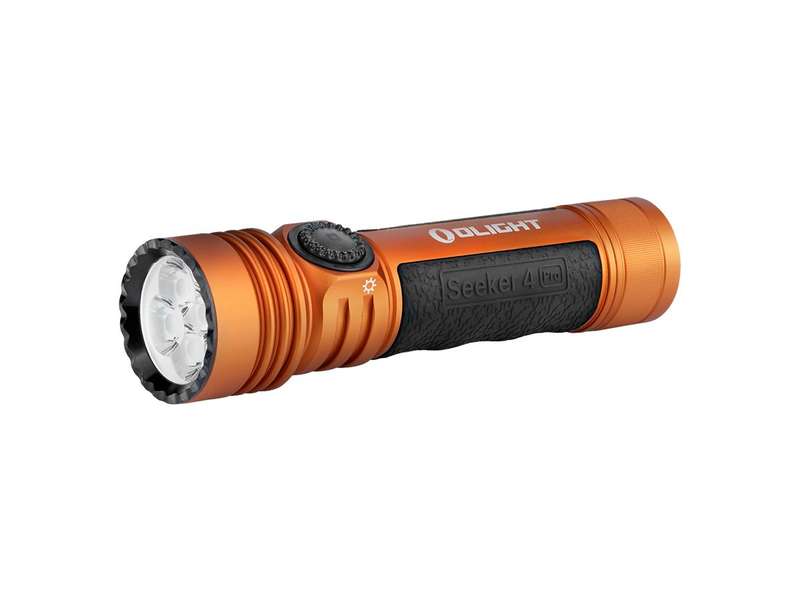 Olight Seeker 4 Pro Rechargeable LED Flashlight - 4600 Lumens - Cool White - Includes 1 x 21700