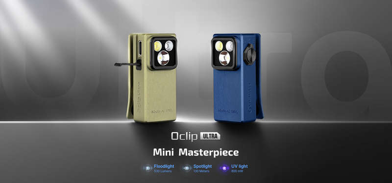 Olight Oclip Ultra Clip Light - 530 Lumens, 3-in-1 EDC