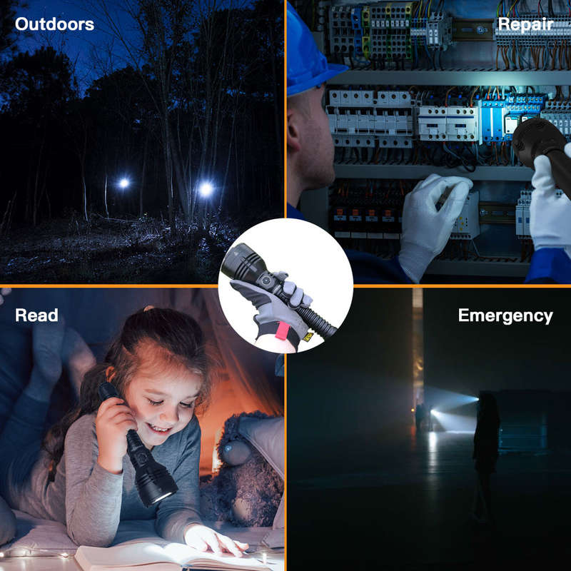 Sofirn SP60 6800 Lumen 915m Throw Rechargeable Flashlight with 21700 Batteries