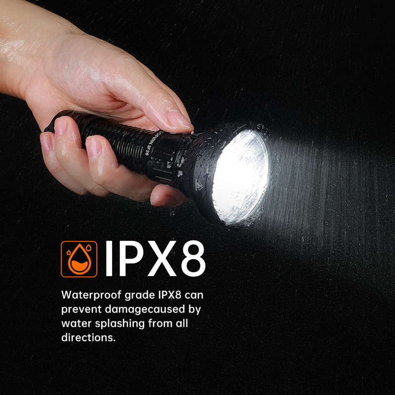 Sofirn SF26 2000 Lumen 964m Throw Rechargeable Tactical Flashlight with 21700 Battery